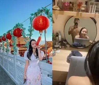 Hấp dẫn trước gương của một mối tình lứa đôi