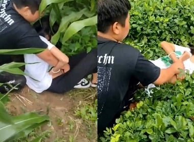 Cưỡng bức học sinh lẻ loi ngoài đồng cỏ