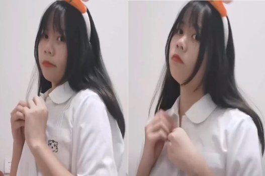 Nữ sinh mặc váy kẻ quần hệ rất giỏi